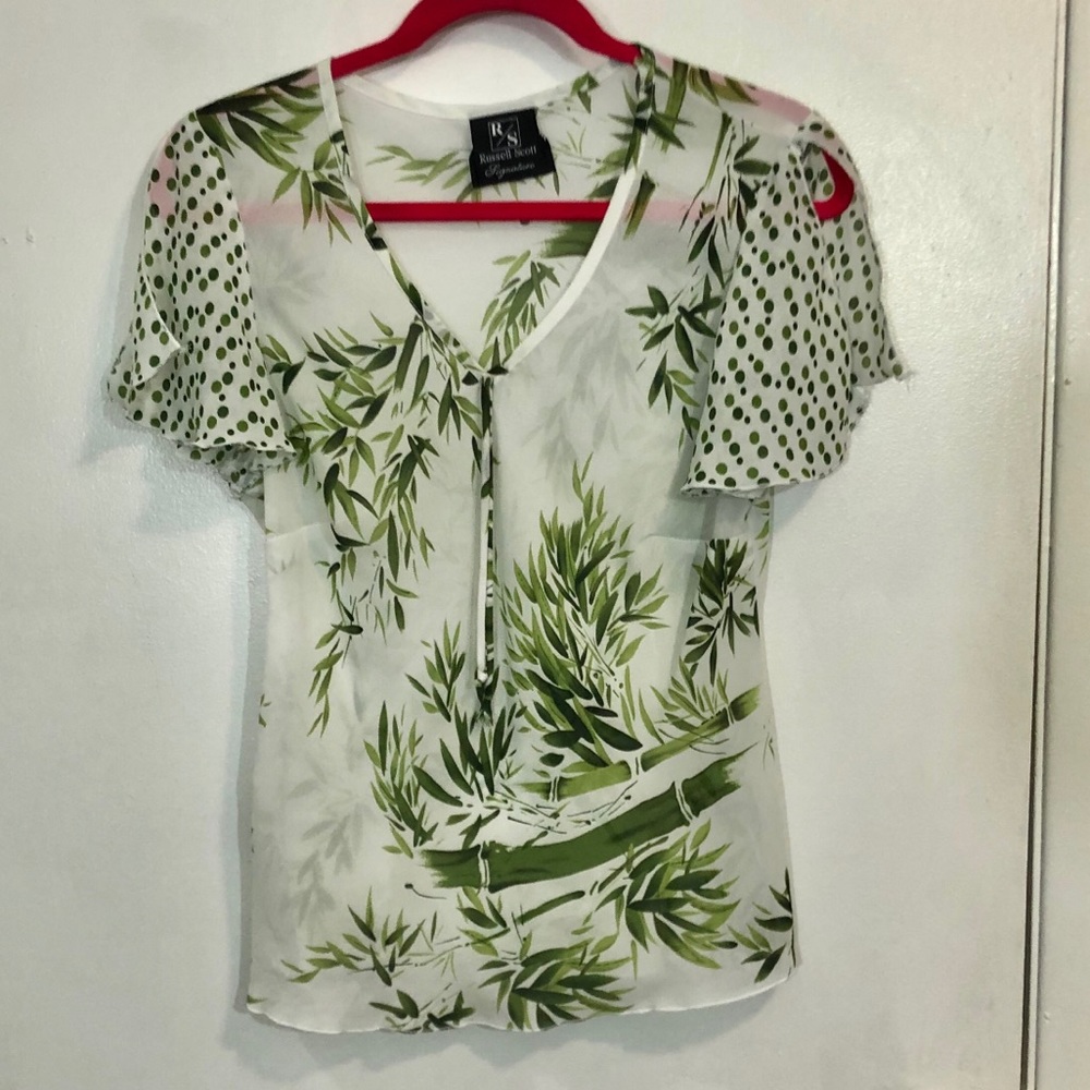 Russell Scott Signature Printed Blouse